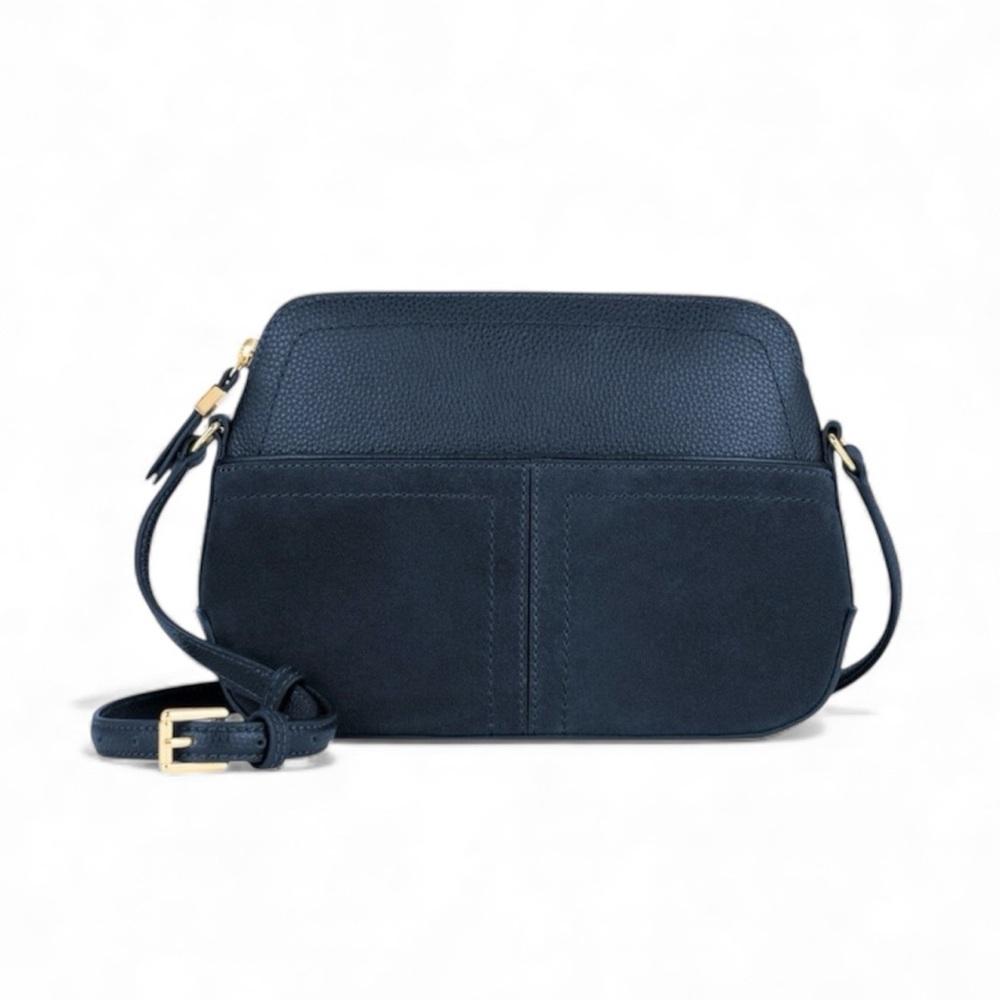 NWOT TALBOTS ELLIS LEATHER CROSSBODY BAG AVAILABLE IN NAVY